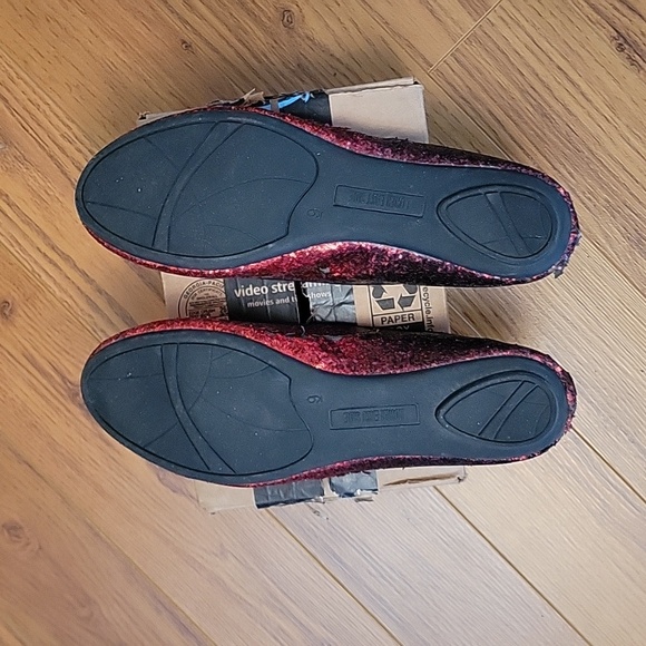 Lower East Side red sparkle flats - Picture 3 of 3